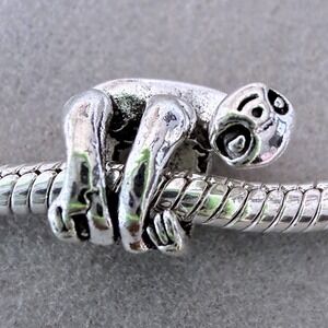 Sloth Animal Charm Bead for Snake Chain Bracelet fits PANDORA